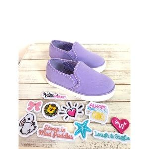 NWOT American Girl | toddler sneakers with patches